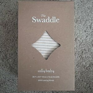 Sollybaby Swaddle - neutral stripe